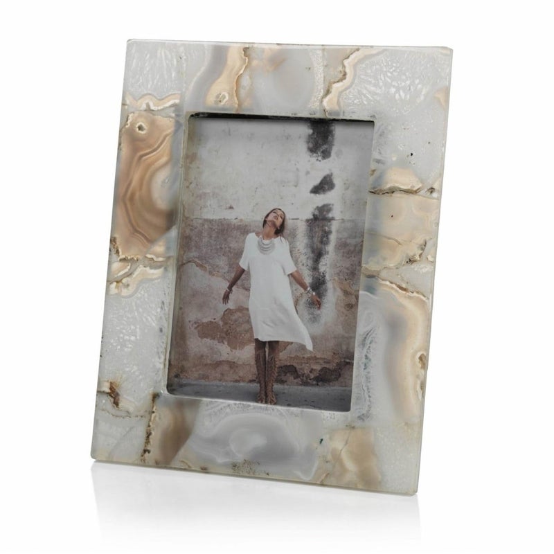 Zodax Preto Agate Photo Frame 5" X 7" - Image 1